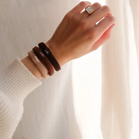 Invisibobble Elastiques épais couleur mocha pour vos queue de cheval, chignon ou autres coiffures