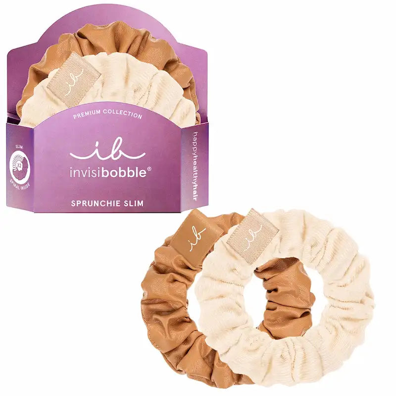 Invisibobble Sprunchie Slim Premium Crème de Caramel x2