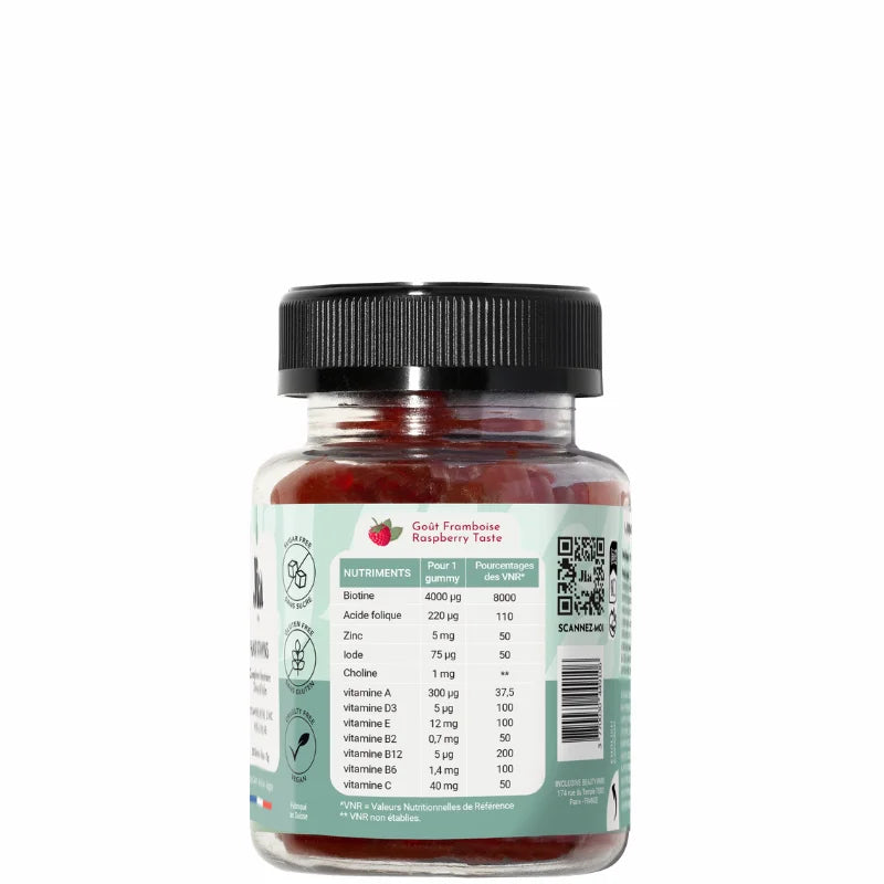 Gummies Volume & Chute Cheveux et Ongles Cure 1 mois Jia Paris