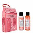 Routine coiffage Kalia Nature à l’hibiscus avec crème nourrissante et gelée définissante pour wash and go, twist-out et boucles rebondies