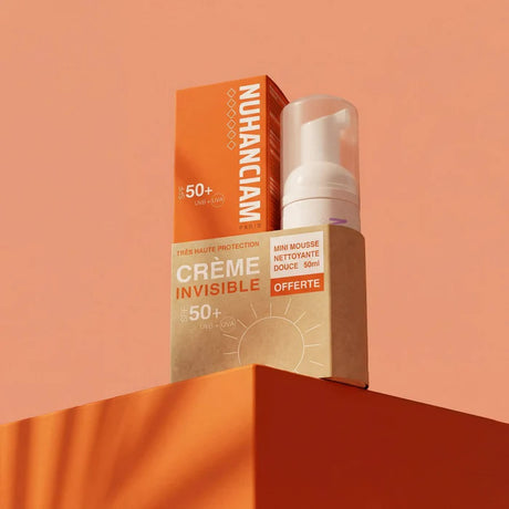 Crème Solaire SPF 50+ et Mini Mousse OFFERTE - Nuhanciam