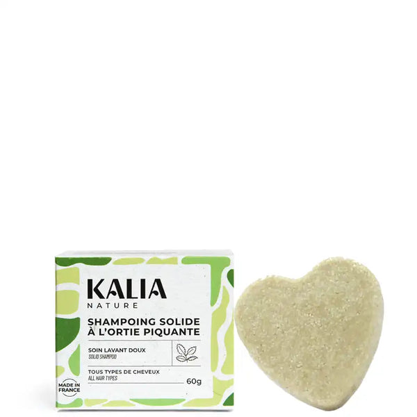 Kalia Nature Shampoing Solide à l'Ortie Piquante - Soin Lavant doux 60 Grammes
