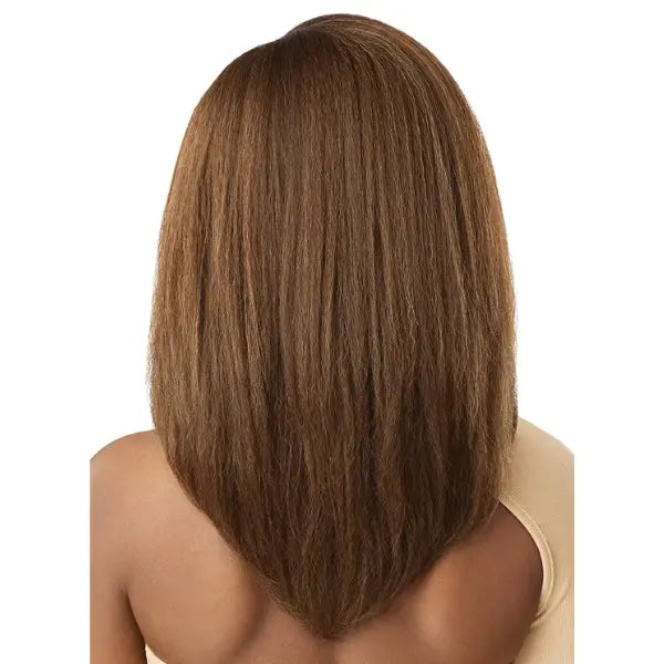 Perruque lace front wig yaki straight Honey brown Samira Outre Melted Hairline