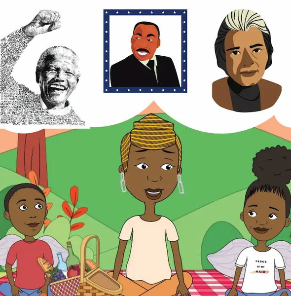 Little NAPPY est un livre bilingue français-anglais qui enseigne l'histoire du cheveu afro, célèbre la diversité culturelle et encourage l'estime de soi.