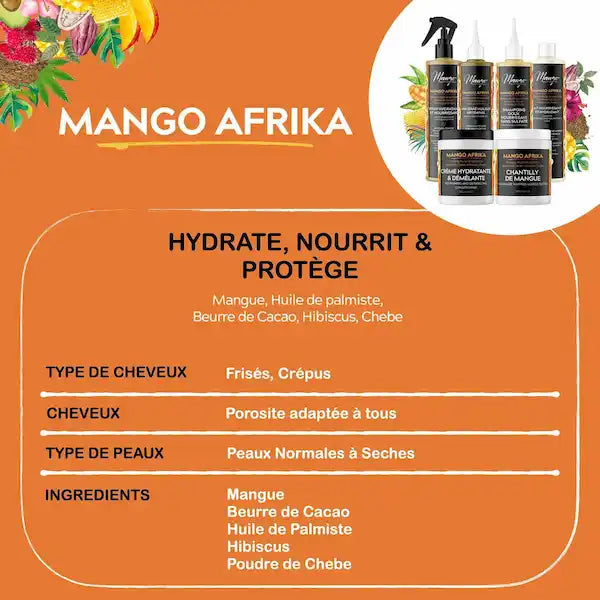 Mango Afrika Butterfull Cheveux frisés crépus 100% naturel