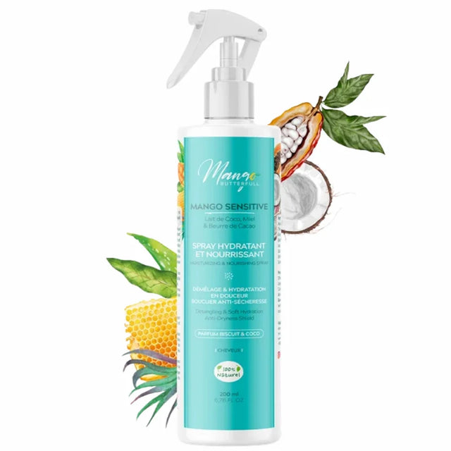 Spray hydratant et nourrissant pour enfants et cuirs chevelus sensibles Mango Sentive