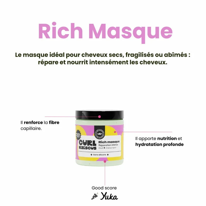 Masque Intense Réparation Rich - Curl Hibiscus