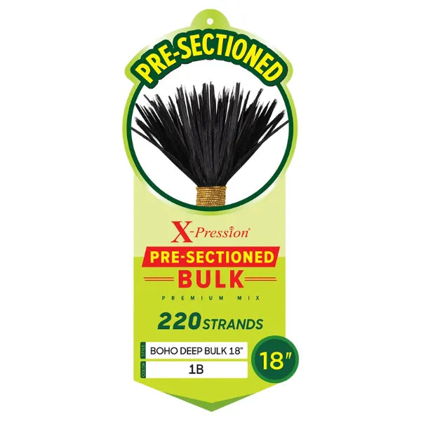 Mèches pour Boho Braids X-Pression Pre-séparées Boho Deep Bulk 18 - Outré