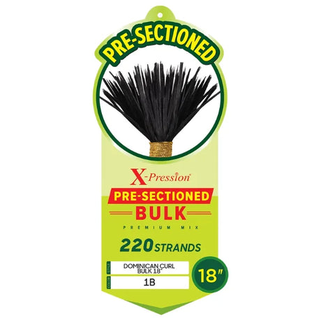 Mèches pour Boho Braids X-Pression Pre-Sectioned Dominican Curl Bulk 18 - Outré