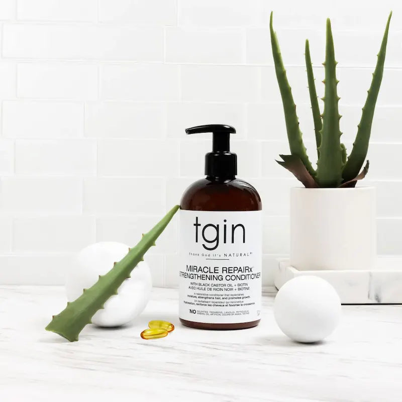 Soin démêlant et fortifiant efficace sur cheveux bouclés, frisés, crépus avec pointes fourchues et longueurs abîmées - 13oz