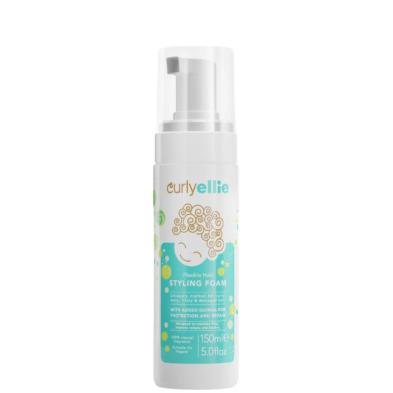 Mousse Coiffante aux graines de Lin et Chia pour cheveux ondulés, bouclés, frisés - Curly Ellie