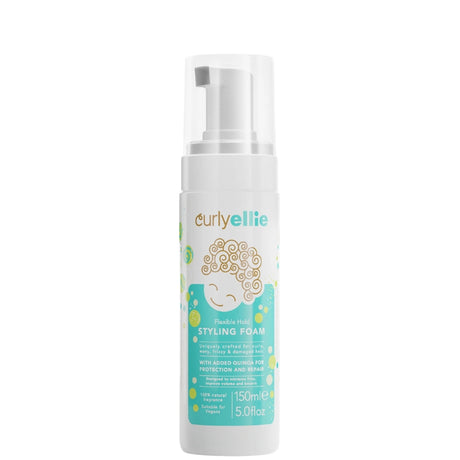 Mousse Coiffante aux graines de Lin et Chia pour cheveux ondulés, bouclés, frisés - Curly Ellie