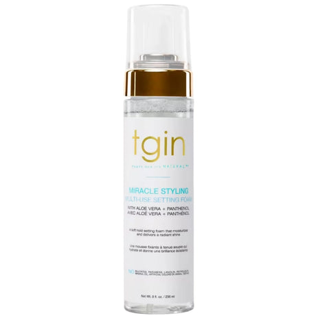 Mousse coiffante Boucles Définit Hydrate et Protège les cheveux secs  TGIN Miracle Styling