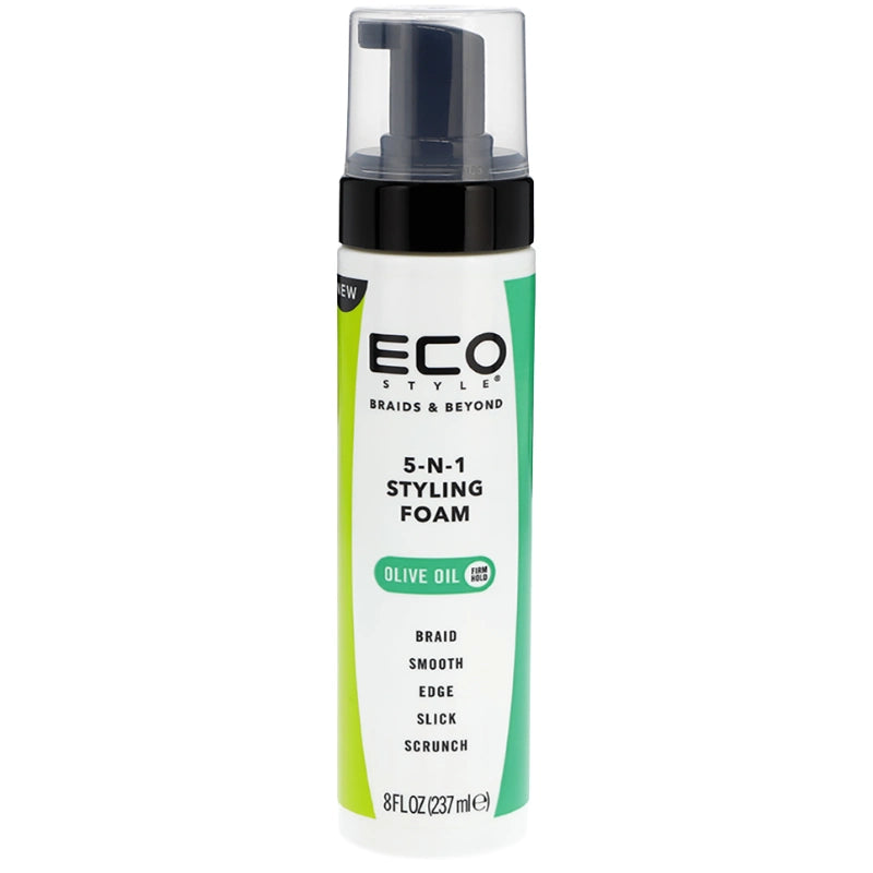 Mousse pour tresses africaines pour plaquer les cheveux et contrôler les frisottis Eco Style