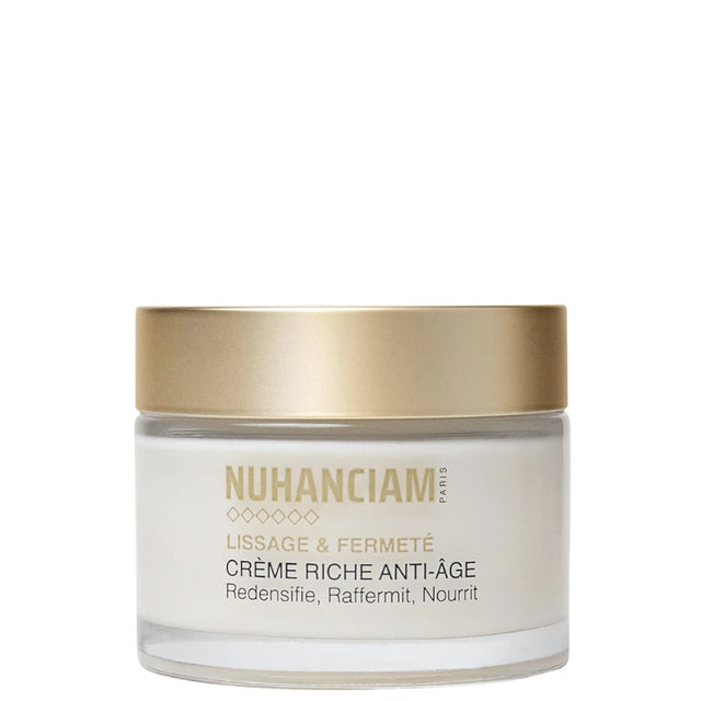 Crème Visage Anti-âge Nuhanciam avec 98 % ingrédients d'origine naturelle Redensifie, Raffermit et Nourrit les peaux matures