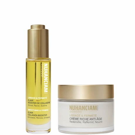 Duo Soins Anti-âge Visage Sérum Booster de Collagène et Crème Riche Lissage et Fermeté Nuhanciam