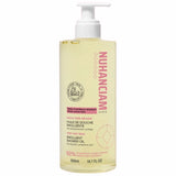 Huile de Douche Émolliente Nuhanciam pour peaux sèches et sensibles nettoie, nourrit et protège la barrière cutanée