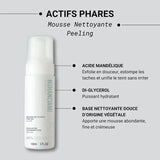 Mousse Peeling pour unifier le teint en exfoliant en douceur et nettoyer la peau sans l'irriter - Nuhanciam 150ml