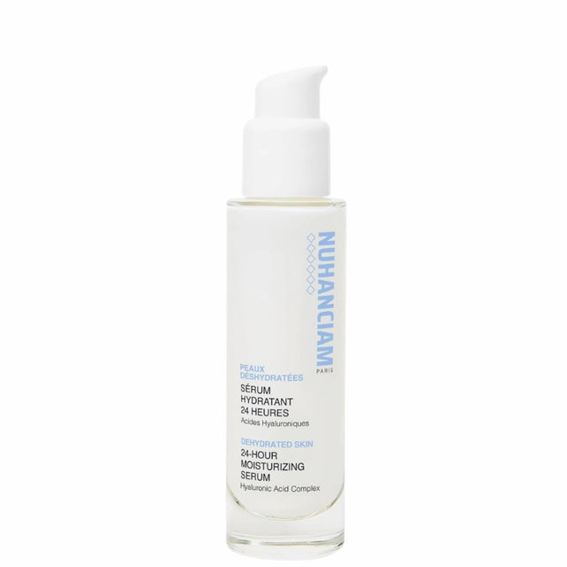 Sérum Hydratant 24H Nuhanciam aux 4 acides hyaluroniques pour peau déshydratée, manque d'éclat et inconfort cutané