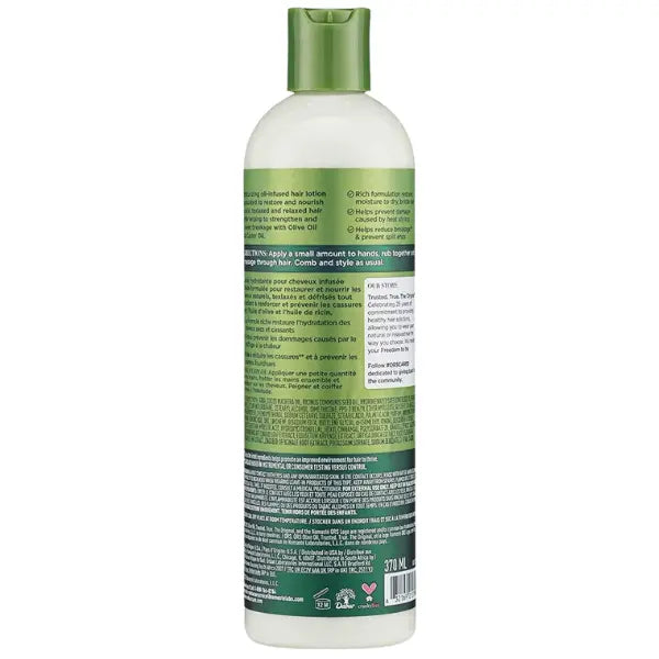 Olive oil moisturizing hair lotion ingrédients 370ml