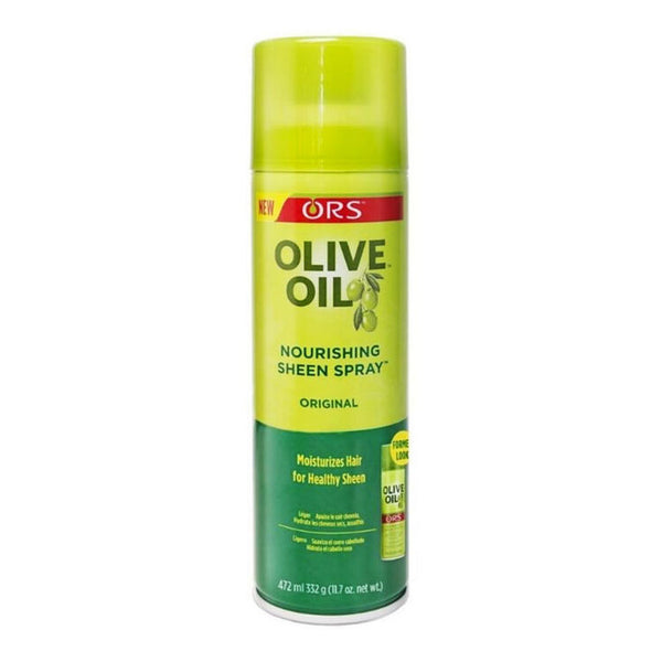 ORS Brillantine en Spray Enrichie à l'Huile d'Olive 472ml donne de la brillance sans alourdir les cheveux.