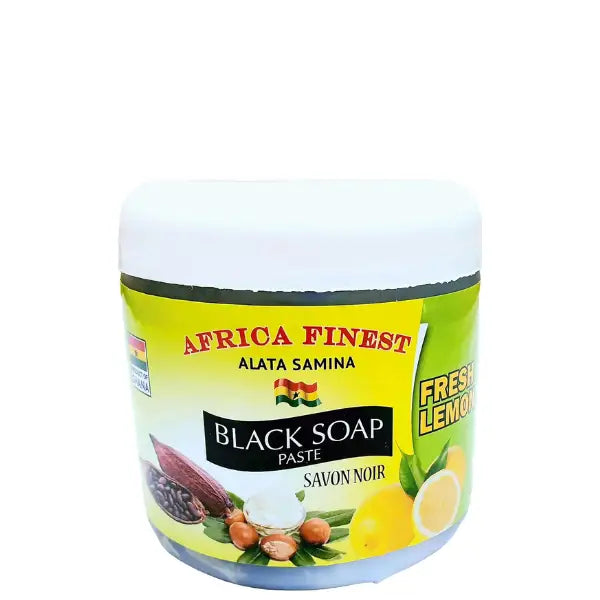 Pâte de savon Noir Alata Samina Ghana Black Soap Citron - 450G