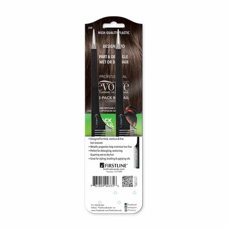 Peignes queue de rat Evolve® dans une trousse de coiffure