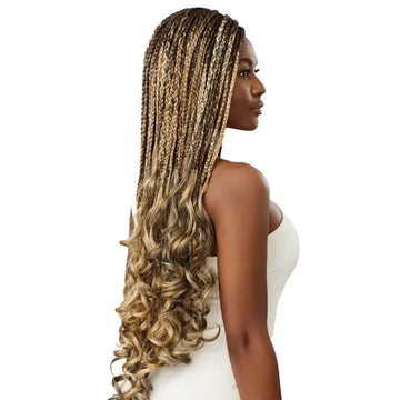 Perruque Femme Mi-longue Ondulée Blond Doré Méché - Taille Moyenne - Synthétique - Neuf Avec étiquettes