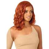 Perruque bob lace front HD sans colle ginger Outré Acadia
