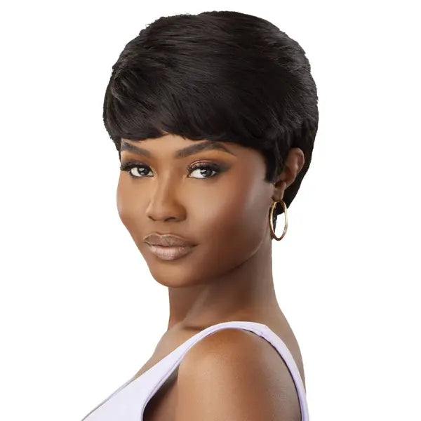 Coupe Pixie Naturelle Noire Perruques Coupe Afro Haircut Wigs For