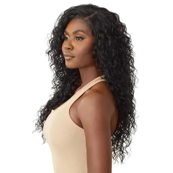 Perruque closure HD 5x5 curly malaysian deep Outre