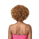 Perruque courte bouclée avec Frange Wigpop 13
