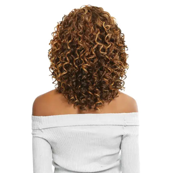 Perruque Curly HD Lace Mi-longue Amanda - Vanessa