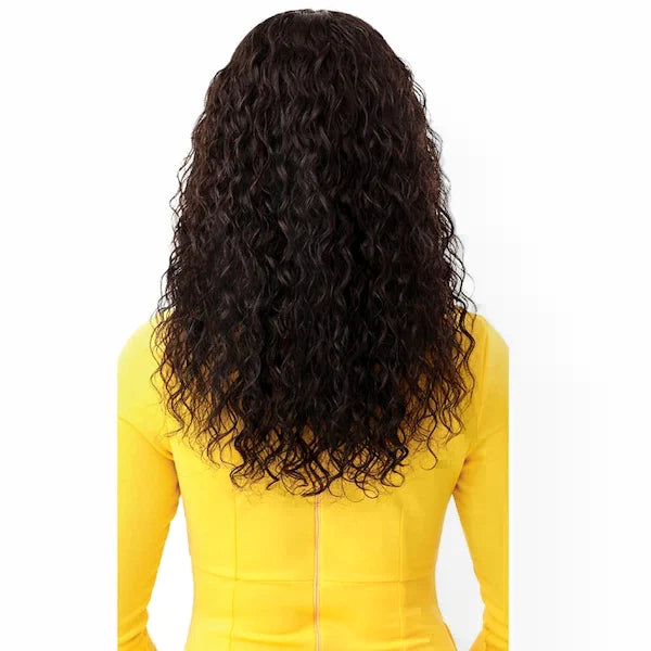 Perruque Curly naturelle en cheveux vierges grade 9 + - Outré - Lace Front Wig bouclée Isadora 20-22 pouces vue de dos