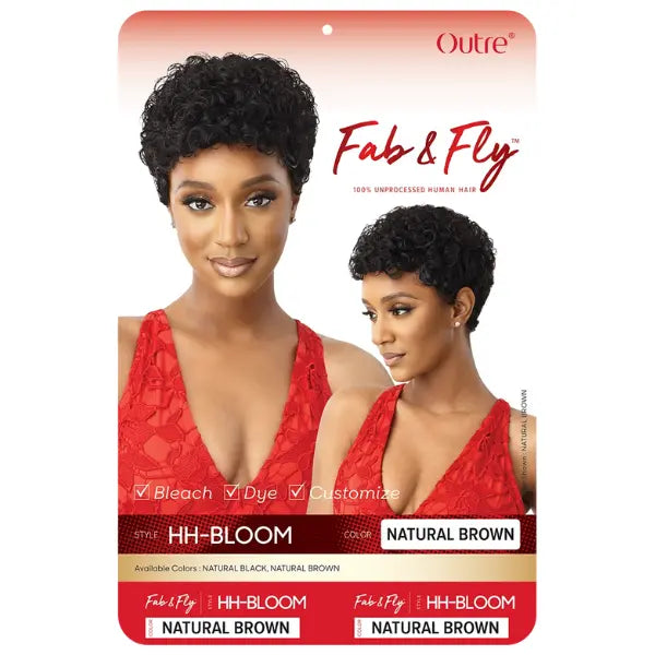 Perruque curly Pixie Cut courte cheveux naturels Outre Fab & Fly Bloom