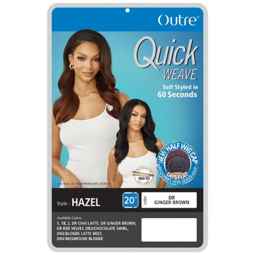 Demi-perruque Synthétique Ondulée 65cm Couleur Chocolat Cuivré - Neuve