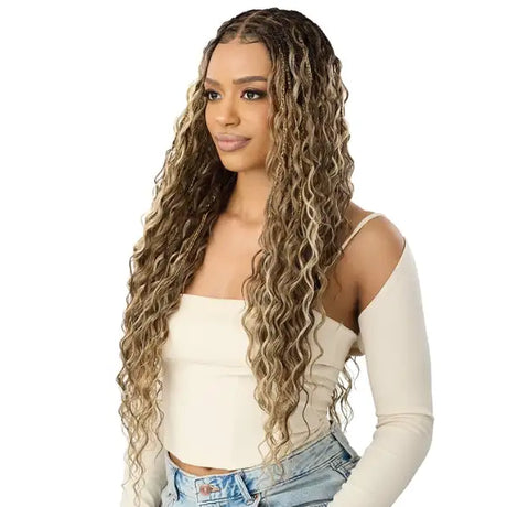 Perruque HD Lace Boho Mermaid Box Braids 32" - Outré