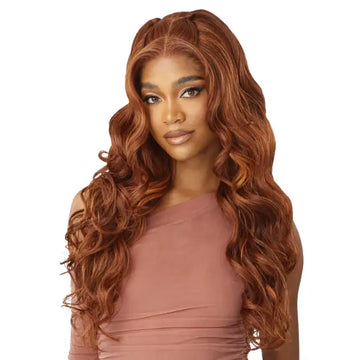 Perruque Femme Mi-longue Bouclée Blond Doré - Modèle Célia 24B, Synthétique, Neuve