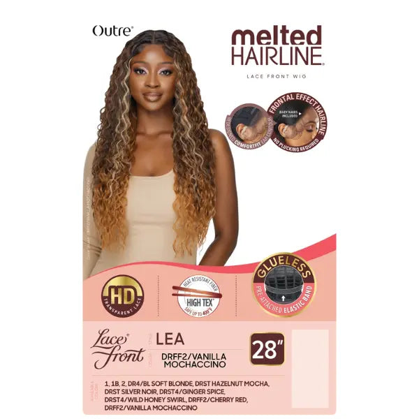 Perruque lace front curl longue outre Melted Hairline Lea
