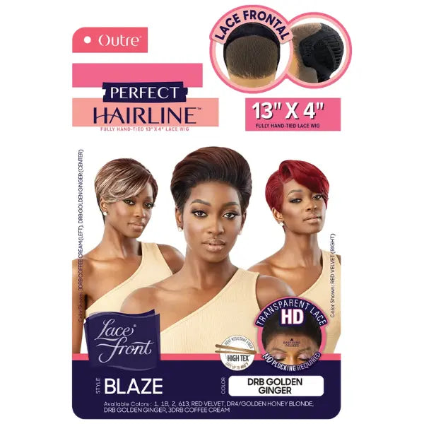 Perruque Lace HD 13X4 Pixie Cut Outre Perfect Hairline Blaze