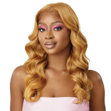 Perruque Femme Mi-longue Bouclée Châtain Méché Cuivré - Synthétique, Bonnet Moyen - Neuf Avec étiquettes