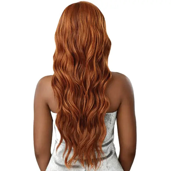 Perruque Lace HD Beach Wave ginger Swirl 102 Outre dos