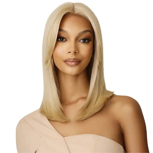 Perruque Mi-noire Mi-blonde Longueur épaule - Pour Cosplay Ou Déguisement - Fibres Synthétiques