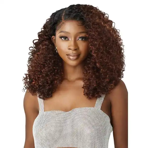 Perruque Lace Wig Curly bouclée couleur brown chocolate Outre Melted Hairline Swirl 103