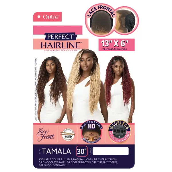 Perruque longue lace curly bouclée 13X6 Outre perfect hairline Tamala