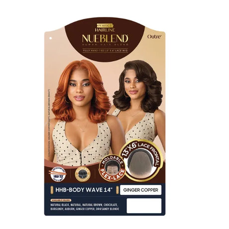 Lace Front Wig Mi-Longue ondulée HH Body Wave 14'' - Outre Hair