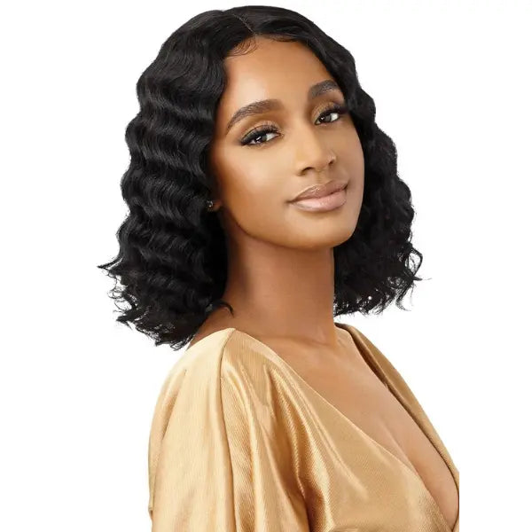 perruque lace front bob bouclée cheveux humains naturels grade 9+ Arabella Outre