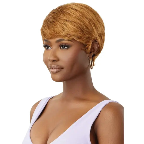 Perruque naturelle human hair pixie cut Courte blonde Outre hair collection Duby wig Lucille