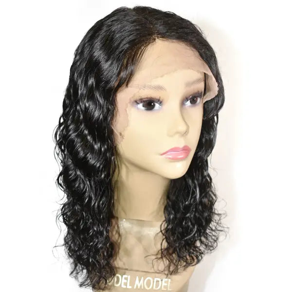 Perruque naturelle Lace Front Curly Wet & Wavy Natural Model Model Pacific Wave