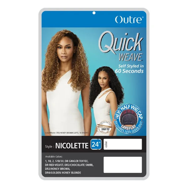 Perruque Quick Weave Longue Bouclée Nicolette - Outré